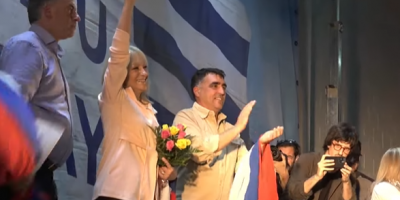 Los precandidatos del FA participaron de un acto en Progreso en el marco de la campa�a electoral