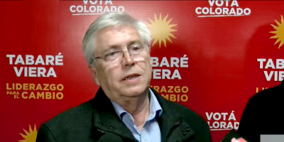 El exprecandidato colorado Tabar� Viera agradeci� el apoyo de la gente al Partido Colorado