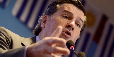 Los dirigentes colorados, Pedro Bordaberry y Gabriel Gurm�ndez, sellaron un acuerdo pol�tico sobre la lista al Senado