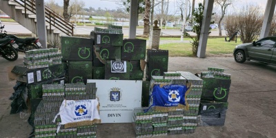 Permanece internado el hombre que se tir� al arroyo Dac� tras ser interceptado por la Prefectura de Mercedes