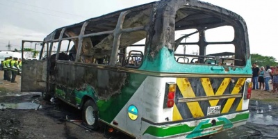 Al menos siete muertos, entre ellos dos menores, y 33 heridos en un accidente de autob�s en Colombia