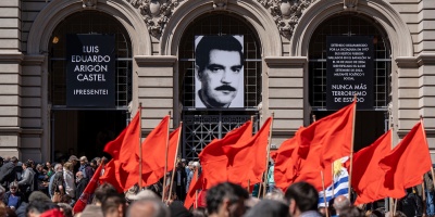 Honda congoja en la Universidad de la Rep�blica durante las exequias del exmilitante comunista  Luis Eduardo Arig�n 