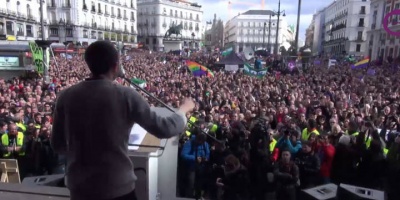 "Podemos" realiz multitudinaria marcha por Madrid