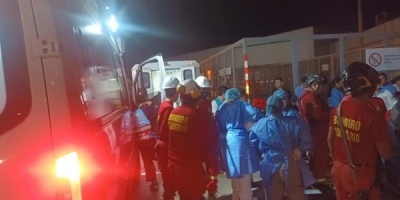 Aumentan a ocho los fallecidos y a m�s de 80 los heridos por el desplome de techo del centro Real Plaza de Per�