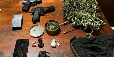 Incautan drogas y armas de aire comprimido en Fray Bentos