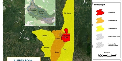 Las autoridades de Costa Rica elevan el volcn Pos a alerta roja y piden que no se acceda a la zona