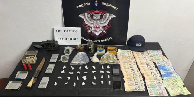 Cinco detenidos tras operativo antidrogas en punto de venta de Maldonado
