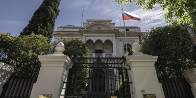 Bomberos trabajaron en un principio de incendio en la Embajada de Rusia en nuestro pa�s