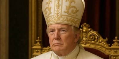 Trump publica una imagen disfrazado de Papa bromeando con asumir el cargo tras la muerte de Francisco