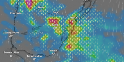 Alerta amarilla por tormentas puntualmente fuertes y lluvias abundantes
