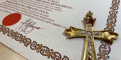 La cruz pectoral de Len XIV contiene reliquias de San Agustn, santa Mnica y de dos obispos espaoles