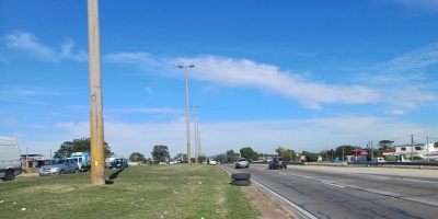Un peatón resultó herido al ser impactado por una doble rueda que se desprendió de un camión que circulaba por ruta 5