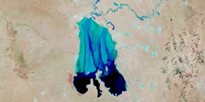Lluvias inslitas hacen renacer a un lago en el rido interior de Australia