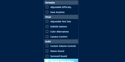 Steam habilita las bsquedas de videojuegos por funciones de accesibilidad especficas