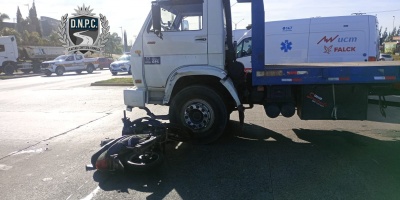 Falleci� el conductor de una moto que impact� con un cami�n en Zona Franca