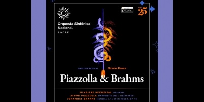 Prximo concierto de la temporada sinfnica del Sodre: 'Piazzolla & Brahms'