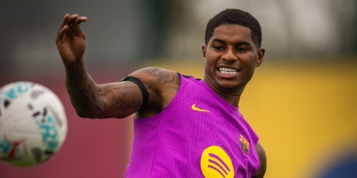 Marcus Rashford se entrena en Barcelona a la espera de la gira asitica