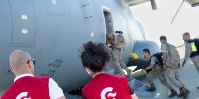 El Ejrcito del Aire espaol se prepara para lanzar 12 mil kilos de alimentos a Gaza