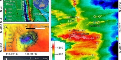 Un enjambre de "tuberas" o cavernas conductoras de hidrgeno en las profundidades del Pacfico