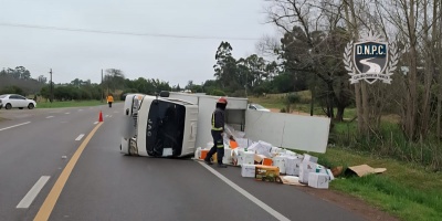 Se registr un accidente a 26 kilmetros del mltiple siniestro fatal en Lavalleja 