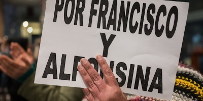 Fueron inhumados los restos de Alfonsina y Francisco