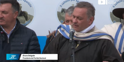 lvaro Delgado se solidariz con la madre de los nios fallecidos en Soriano y pidi "reflexin" a la militancia nacionalista