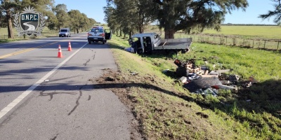 Cuatro hombres resultaron lesionados tras el vuelco de un camin