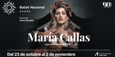 El Ballet Nacional del Sodre estrena, "Mara Callas". Funciones desde el 23 de octubre al 2 de noviembre
