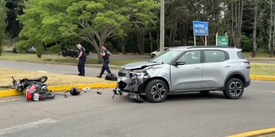 En Punta del Este un ciudadano brasileo que conduca un auto de alquiler embisti y mat a un motociclista de 22 aos 