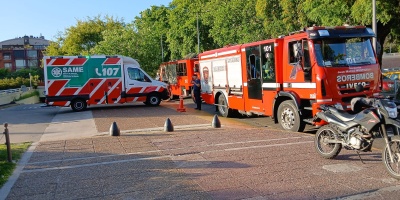 Gran operativo en Puerto Madero por hombre que se arroj al agua 