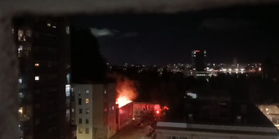 Bomberos apag el incendio de la subestacin de UTE en Barrio Sur