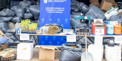 El Ministerio del Interior incaut ms de 4.400 kilos de sustancia y desbarat un laboratorio de Hachs