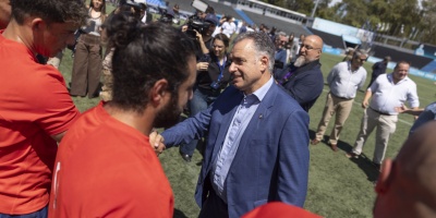 El Presidente de la Repblica, Yamand Orsi, particip del Encuentro Metropolitano Intercarcelario de Rugby