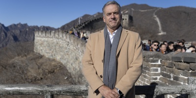 Orsi recorri� la Gran Muralla China y Ciudad Prohibida, previo a su encuentro con Xi Jinping
