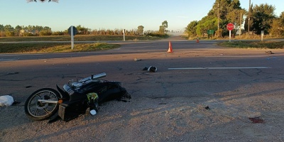 Dos motociclistas resultaron con lesiones graves tras un siniestro de tr�nsito Ciudad del Plata
