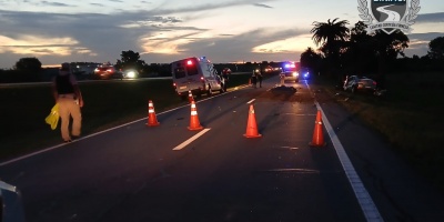 Un hombre falleci� tras despistar y volcar pr�ximo a Colonia Valdense