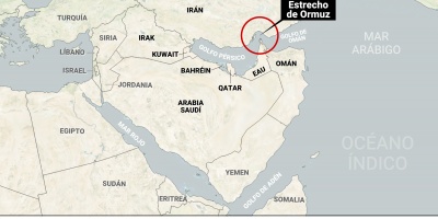 Atacan a tres buques en el estrecho de Ormuz