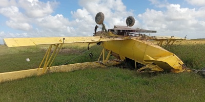 Un avion fumigador se estrell� en un paraje pr�ximo a R�o Branco