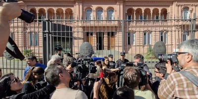 Gobierno de Milei prohibi� ingreso de periodistas acreditados a la Casa Rosada