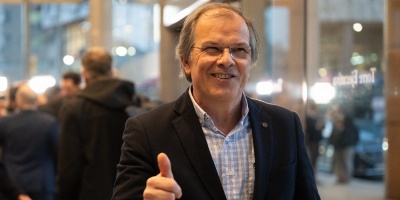 Richard Sander celebr� la construcci�n de una planta de procesamiento de pino por la empresa brasile�a Braspine