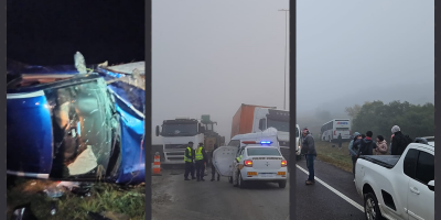 Un accidente fatal en Treinta y Tres y m�ltiples choques bajo una intensa niebla