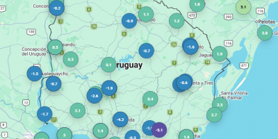 Ola de fr�o: Lavalleja y Florida lideraron el ranking de temperaturas bajo cero con hasta -5 �C