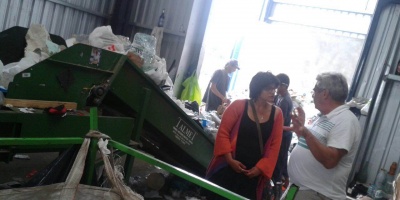 Virginia Cardozo visit plantas de residuos y se rene con clasificadores