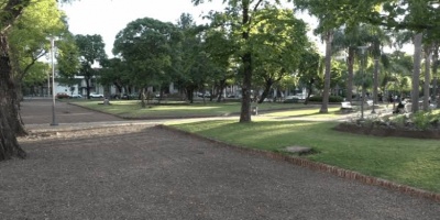 Un hombre fue asesinado de una pu�alada en una plaza