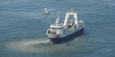 La Armada Nacional evacu� de urgencia a un tripulante chino que sufri� un cuadro neurol�gico a bordo de un buque pesquero