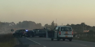 Accidente en Ruta 8 entre ocho veh�culos y varios lesionados