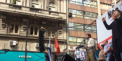 Trabajadores tercerizados del Estado protestaron porque empresas licitantes les bajan los sueldos