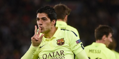 Notable actuaci�n de Su�rez con dos golazos en triunfo 3-1 de Barcelona ante PSG