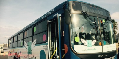 Fundaci�n "Ni�os con alas" inaugur� su nuevo �mnibus
