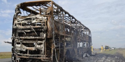 Investigan atentado con molotov contra �mnibus en Paysand�